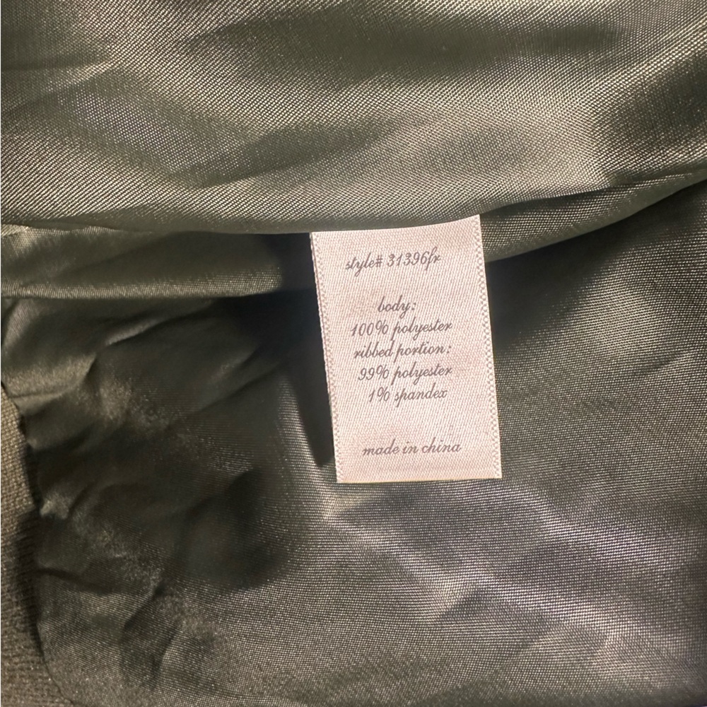 Francesca’s Blue Rain Green Bomber Jacket, Large - Picture 6 of 8